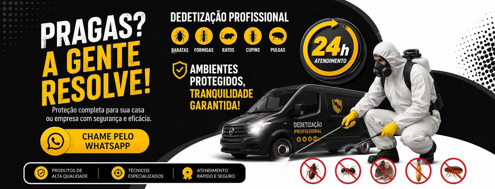 TH Serviços - Dedetização 24h — Dedetizadora profissional com serviços rápidos